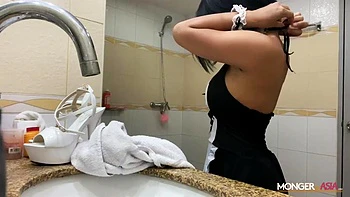 Busty Maid Loves Sliding Her Juicy Pussy Into Nine Inch Tool by Monger In Asia: Porn