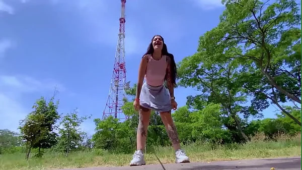 Cumface challenge in public after fucking and sucking with a stranger