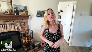 My Best Friend's Stepmom Jane Cane Fucks Me POV - Blonde MILF Big Tits Creampie