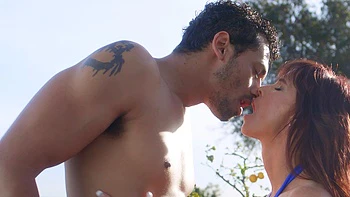 Big black cock for big tits and ass in bikini