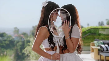 Ryan Reid and Alina Lopez in sensual lesbian sex with toys