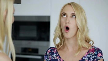 Two hot blondies share a big black cock in an intense threesome