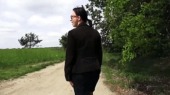 Homemade MILF Golden Shower Piss Outdoor with Stockings