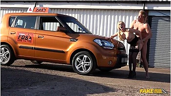 Husband And Wife Revive Their Sexual Feelings By Fucking In A Car With Amber Jayne And Marc Kaye