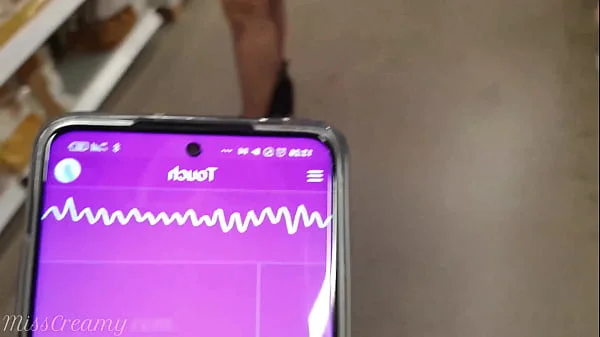 Public Remote Vibrator In the Mall - I control the pussy with lush - MissCreamy