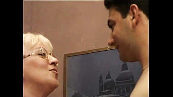 Blonde MILF gets pussy fucked by young 19 year old dick