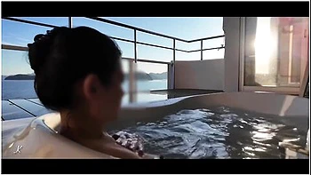 Feeling The Blue Sea, The Breeze And The Light, I Masturbate With Bubbles On The Balcony