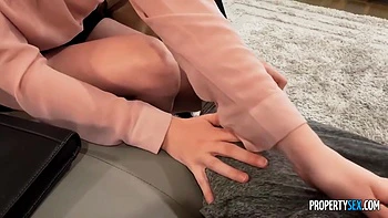 Before The Deal, He Wants A Blowjob From - Hazel Moore, Lexi Lore And Lexi Moore