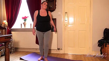 Fluffy Workout & Masturbation Session