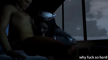 3D Cute Asian Nurse Cheating with Stranger in the Hospital