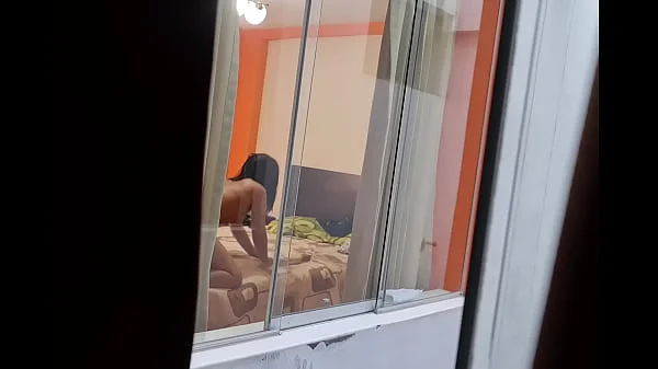 I spy on my friends from my room (work trip). I can't believe my friend is cheating on her husband.