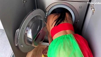 A Different Christmas At Home I Got Still In The Washing Machine And My Papi Went To The Rescue