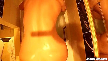 Busty Brunette Stepmom Is Being Fucked In The Hot Tub