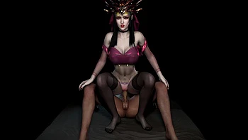 3D Big Boobs Asian Cosplay Model Sitting on the Big Cock and Got Fucked so Hard