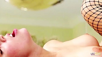 Fencenet Bodysuit Wearing Dark Ravens Scissor Fucking Each Other On The Kitchen Counter Top