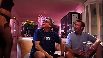 Horny black bitch gets two white cocks