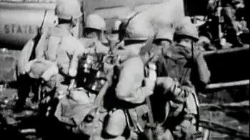 Muscular dude drills cute brunette babe with perky jugs