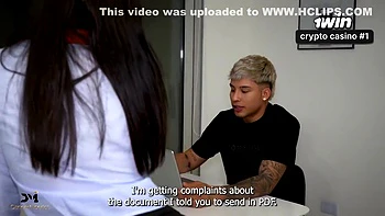 Inefficient Secretary Pays Her Colombian Boss With Her Pussy - Almendra Gala, Danner Mendez And Pussy Boss