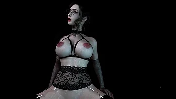 3D Big Boobs Slut Sexy Glasses Have a Feet Fetish Sex with Big Dick