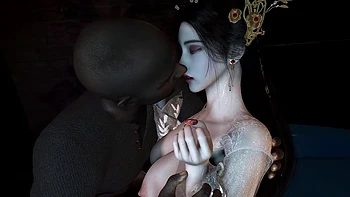 3D Asian Super Model Have Sex with BBC in the Car