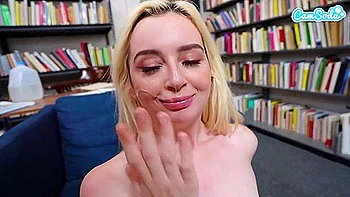 Lustful College Hotty Screws Boy Student 18+ In Library