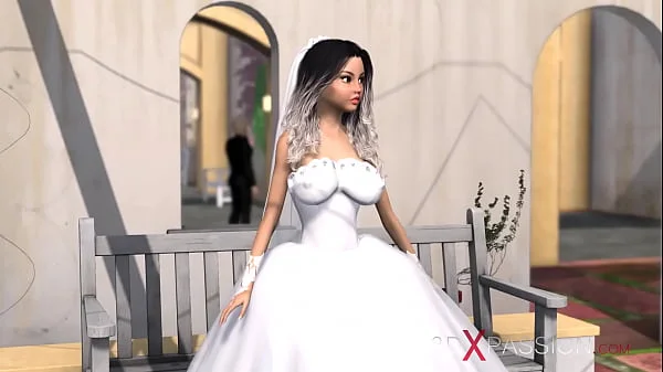 Young bride dreams of being fucked by a big black cock at a wedding