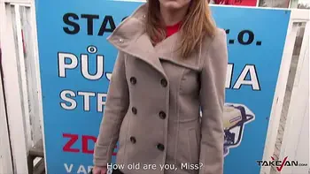 Sexy babe is taken into the fuck bus to have some horny fun