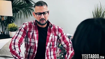 Mature Caring Stepdad Fucks Horny Teen 18+ Stepdaughters Hairy Pussy