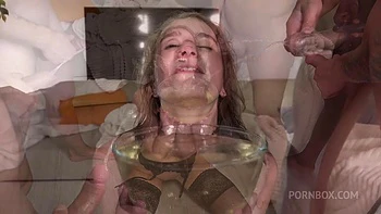 Big Gangbang Anastasia Mistress - 7on1 - Big Piss Drinking