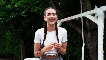 A young yogi girl had an unforgettable sex with a mature man