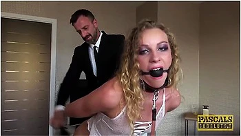Bound Blonde Angel Emily Roughly Fucked