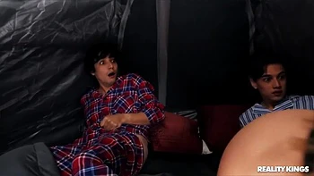 Blonde Gives Pleasure To Two Virgin - Britney Amber