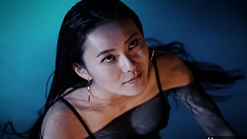 Markus Dupree and Rae Lil Black in outdoor pool action