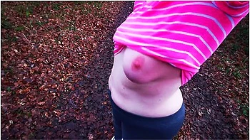 Titslapping In Open Place