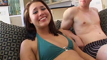 Cute Latina Tiny Tits: Blowjob, Doggy  Cowgirl Porn