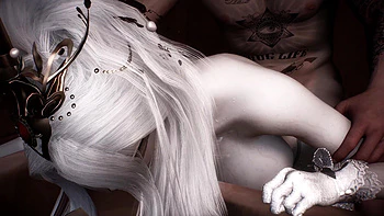 3D Hot Babe Wearing Sexy Lingerie Have Threesome Sex with Big Dick