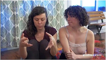 Amateur Lesbians Dabble In Light Bondage