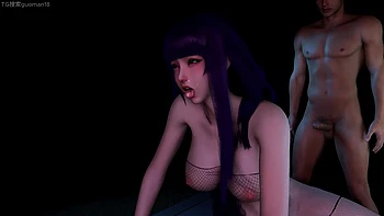 3D Hot Asian Slut with Big Boobs Have Group Sex