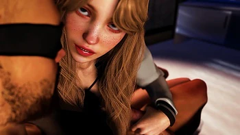 Hot Blonde Chick Sucking Dick: X-ray Blowjob