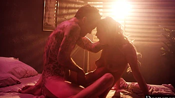 Addie Andrews enjoys sensual sex with her boyfriend in cowgirl