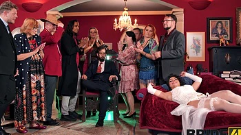 Hot bride Lola Danger rides cock on her wedding day