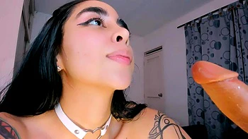 Nude Latin Hottie Spitty Tongue BJ+Shows Asshole: Blowjob, Babe  Brunette Porn