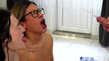 Megan Teaches Belinda To Sniff Lick Ass And Swap Piss And Cum