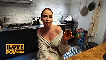 Cock sucking and footsie with hot babe Geisha Kyd by It sPOV: Blowjob, Big Tits  Hardcore Porn