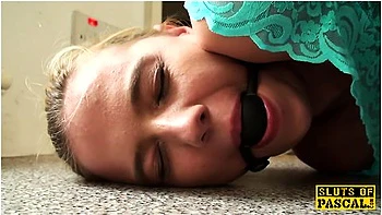 Gagged English Sub Spanked And Throatfucked