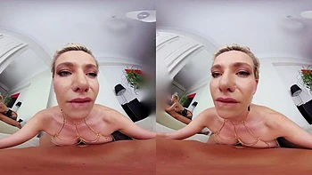 Blonde  Milf: Blowjob, Doggy  Big Tits VR Porn