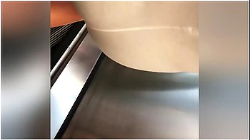 See Through Spandex Shorts Visible Panties