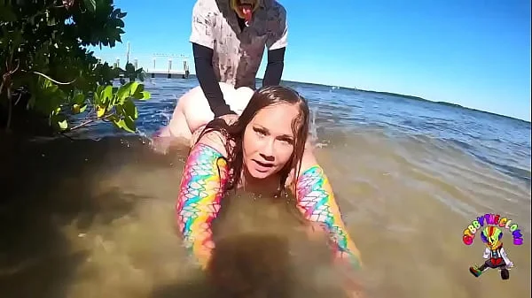 She got baptized by dick