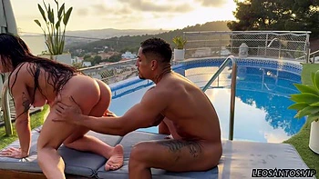 Fucking The Hot Girl With My Black Cock Making Her Moan Loudly And The Neighbors Hear - Luiza Marcato And Green Eyed