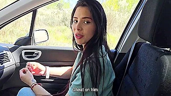 My Pretty Slim Latina Neighbor Pleased Me With The Hottest Bj & Let Me Fuck Her Hard In The Car
